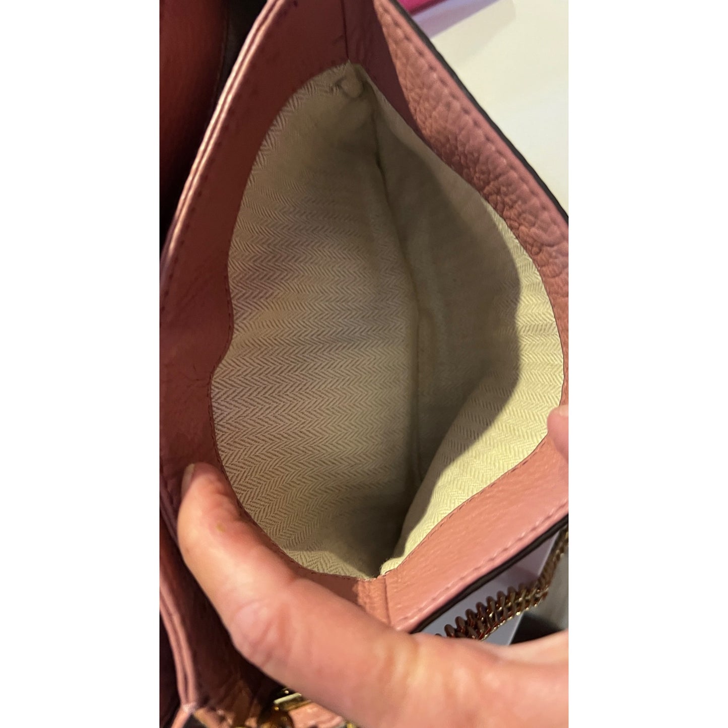 AUTHENTIC TORY BURCH PINK KIRA CONVERTIBLE SHOULDER BAG