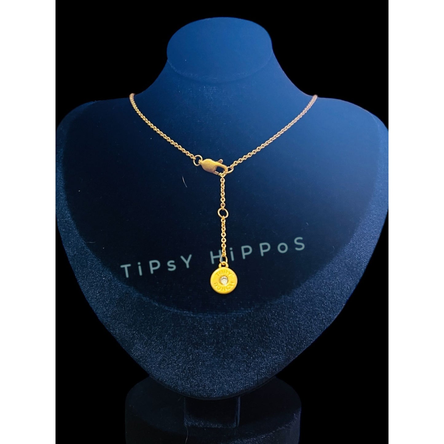 Beautiful Tory Burch Kira Mother of Pearl &amp; Gold Pendant Necklace