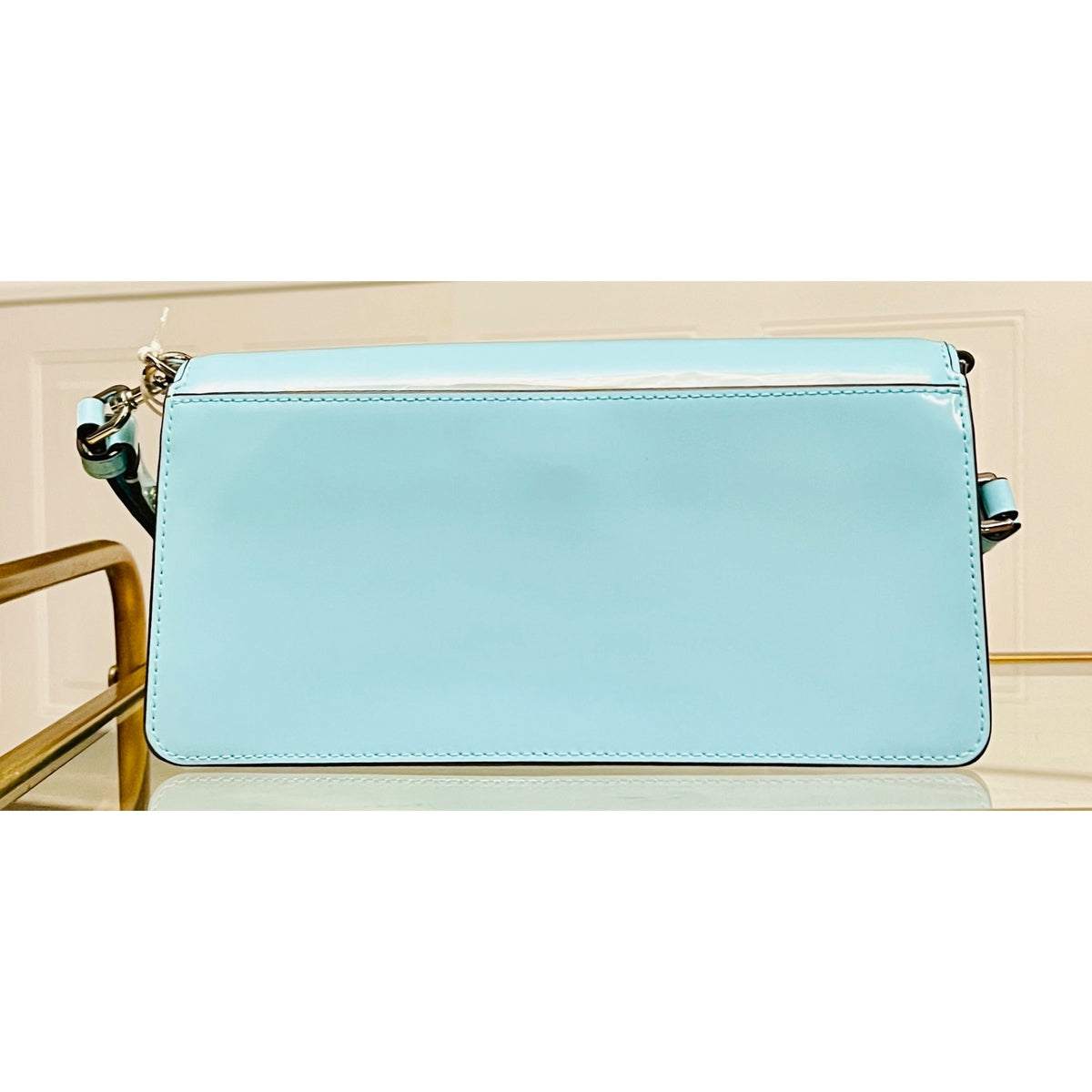 Tory Burch Robinson Blue Emerson Convertible Shoulder Bag