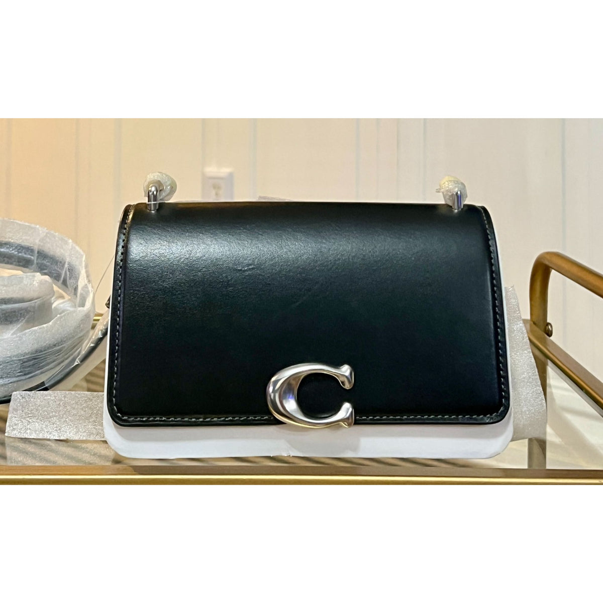 NEW!!!  With Tags!  Coach Women's Luxe Refined Calf Leather Bandit Crossbody  97a204P