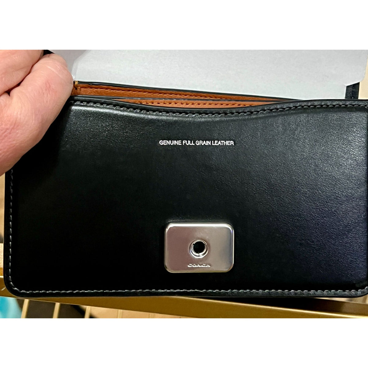 NEW!!!  With Tags!  Coach Women's Luxe Refined Calf Leather Bandit Crossbody  97a204P