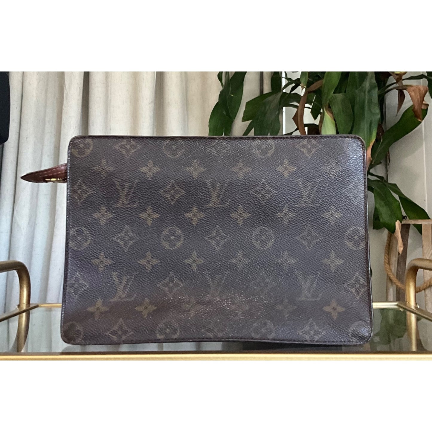 AUTHENTIC LOUIS VUITTON MONOGRAM POCHETTE HOMME CLUTCH
