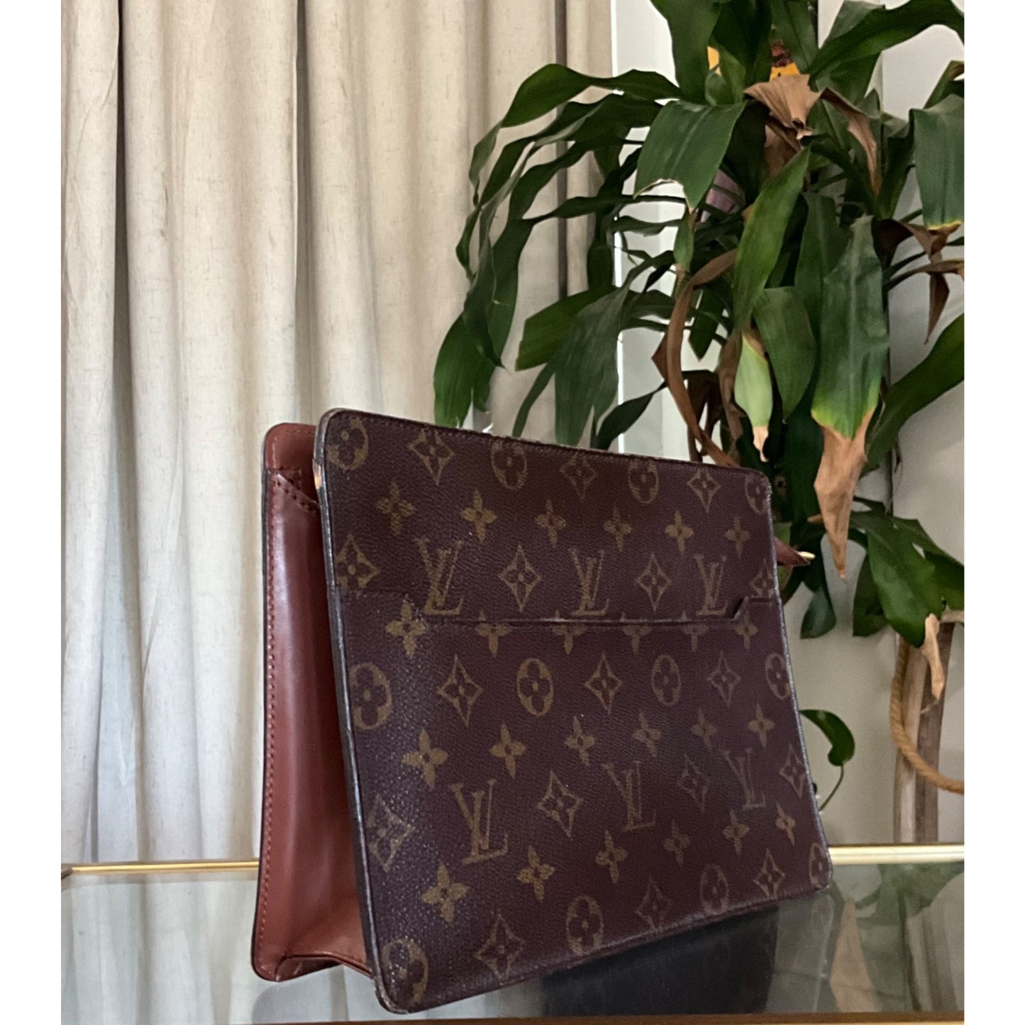 AUTHENTIC LOUIS VUITTON MONOGRAM POCHETTE HOMME CLUTCH