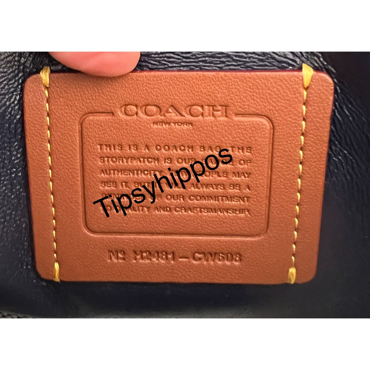 NEW WITH TAGS!! SOLD OUT!  AUTHENTIC Coach Blue Velvet Quilted Tabby 20.  (807A240P)