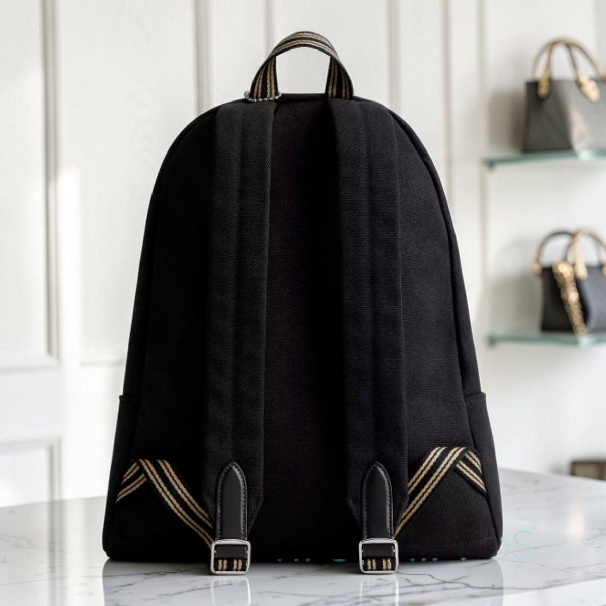 NEW WITH TAGS Coach Black Cargo Backpack/Book Bag