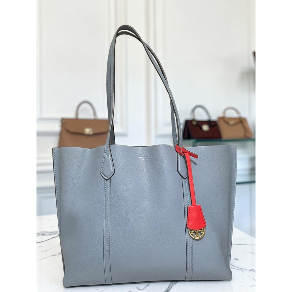 AUTHENTIC TORY BURCH SKY BLUE PERRY SHOULDER BAG  801T133P