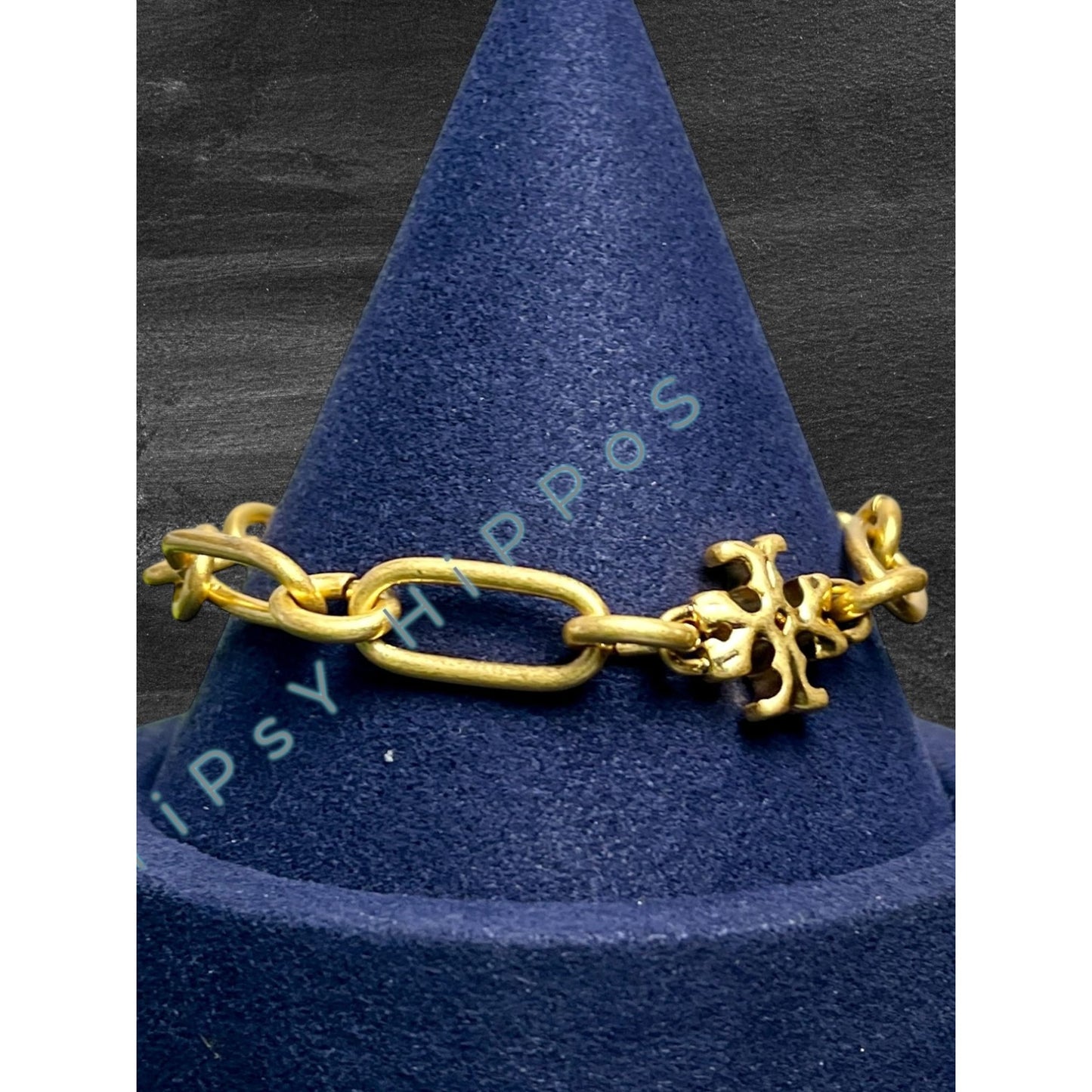 TORY BURCH GOLD ROXANNE CHAINLINK BRACELET