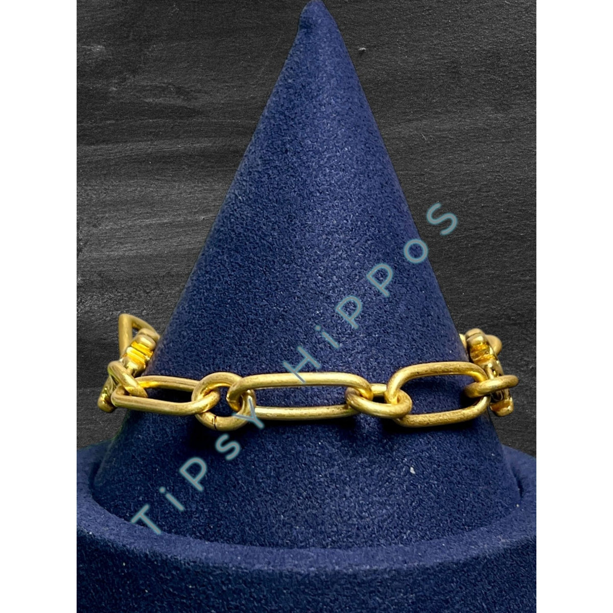 TORY BURCH GOLD ROXANNE CHAINLINK BRACELET
